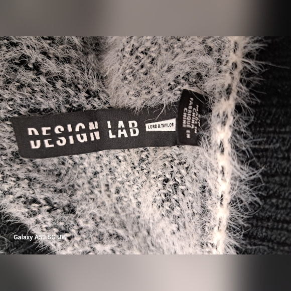 Designer Lab Lord & Taylor S Colorblock Sweater Long Sleeve Stretch Knit - Picture 6 of 8